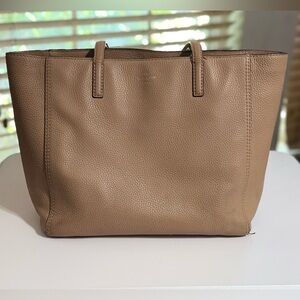Kate Spade Pebbled Leather Tote Bag – Taupe / Warm Tan – Shoulder Bag Purse